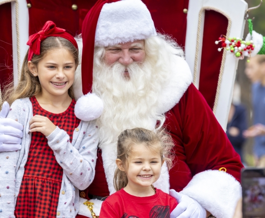 santa with kids