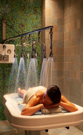 woman in a spa