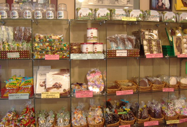 Interior shot of shop