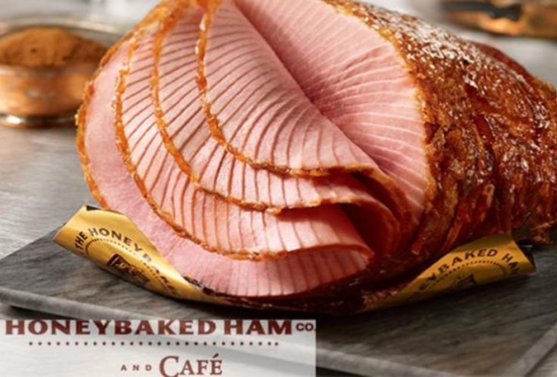 Honey baked ham slices