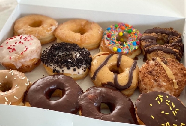 Box of a dozen donuts