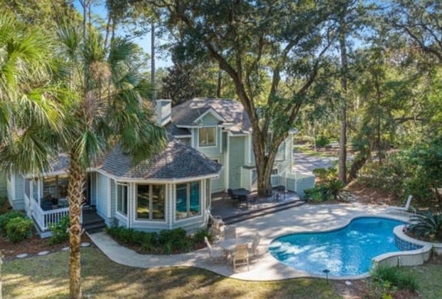 Pool exterior outside residence
