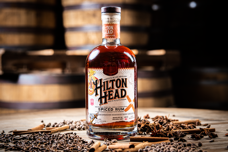 Bottle of spiced rum